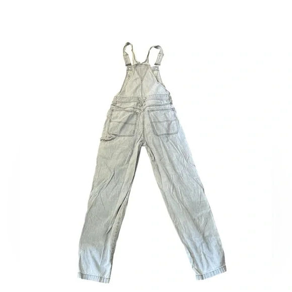 Wild Fable Stylish Light Wash Denim Women's Cargo Overalls Size XS EUC - Picture 2 of 6